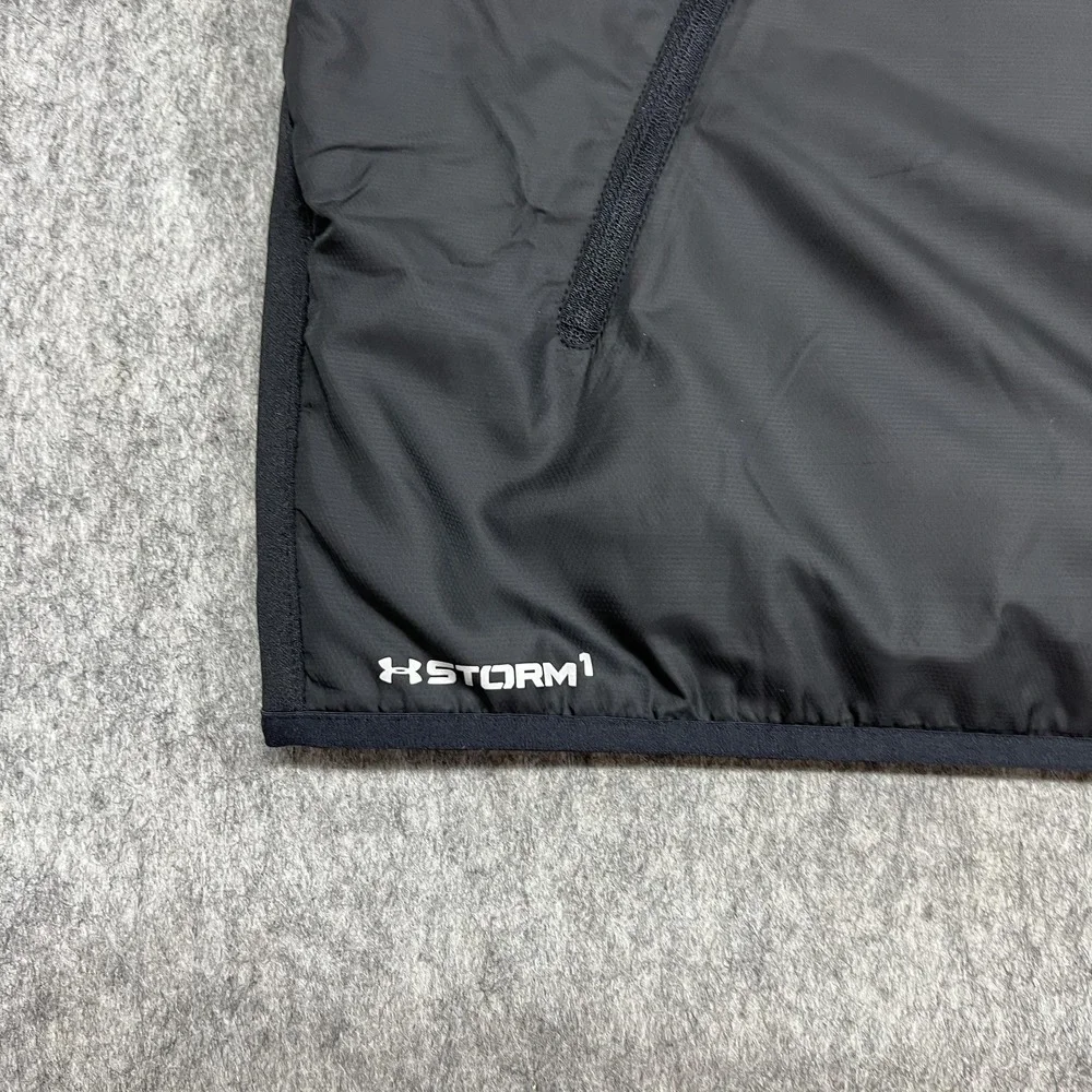 Under Armour Vest Mens 2XL Black ColdGear Storm 1 PrimaLoft Zip Softshell Puffer - Picture 5 of 16